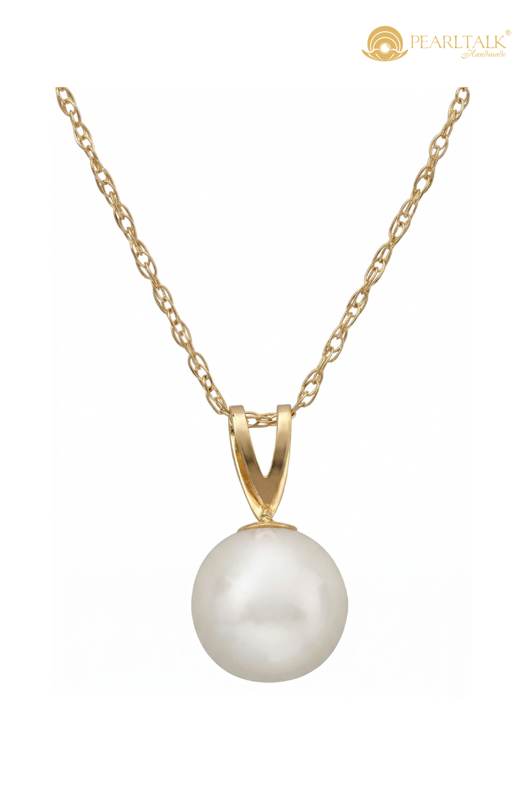 Mặt Dây Chuyền Ngọc Trai Vàng 18K 10mm